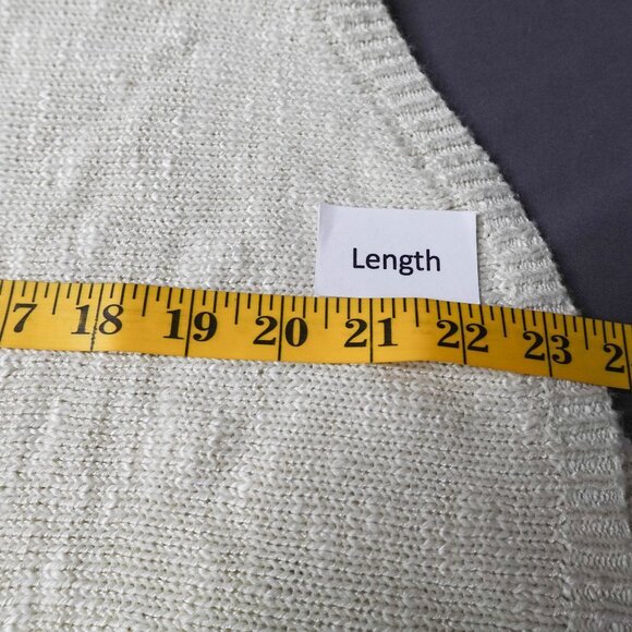 Womens Sweater Small Off White Cozy Soft Clean Girl Minimalist Soft Boho - Picture 11 of 12